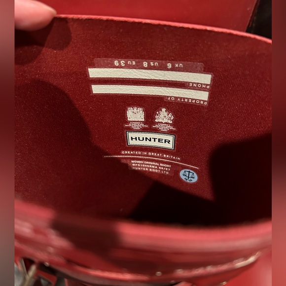 Hunter rain boots original short in red! - Picture 4 of 6